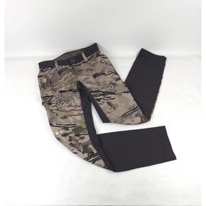 Under Armour Track Pants Fitted Womens 2 Camo UA Storm Water Resistant Hunting